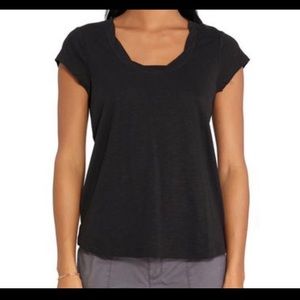 Social Standard By Sanctuarty Women's Amber Scoop Neck Black Tee